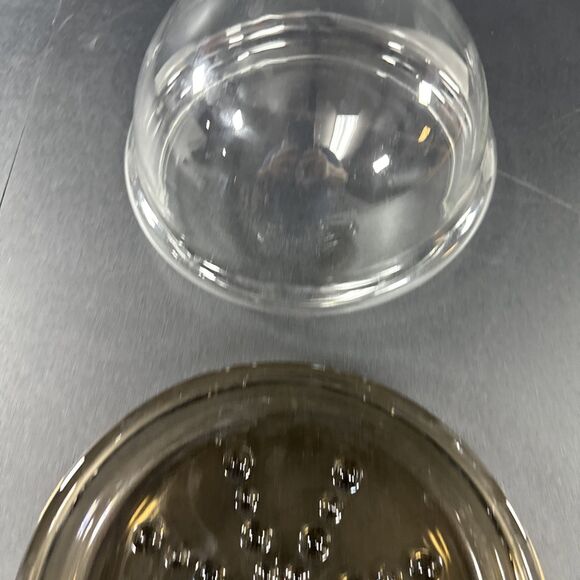 Corning USA Amber Glass Plant Helper Terrarium 8.5” PH-9-S And PH-9-D Full Set - Picture 2 of 4